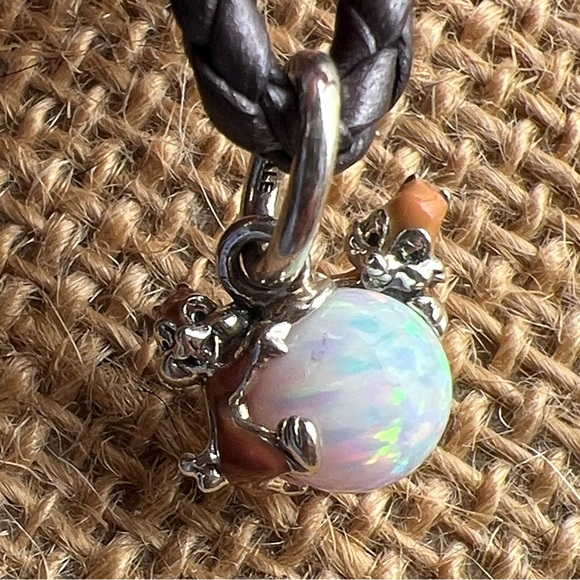 Authentic Pandora Disney Chip & Dale Bauble Dangle Charm Sterling and Enamel - Picture 3 of 8